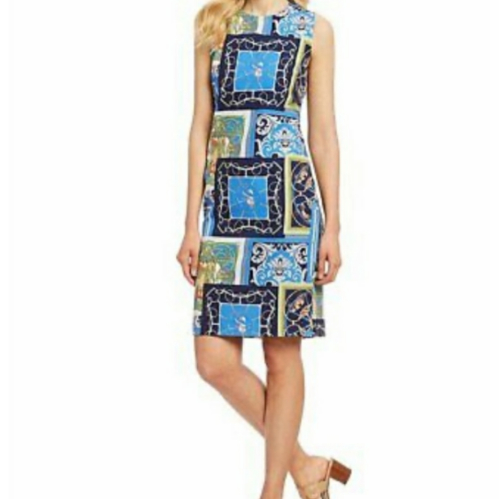 Sleeveless Dress J. McLaughlin Dress sz 12  Equestrian Theme